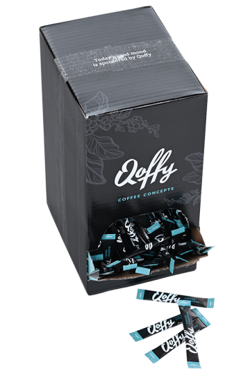 Qoffy koffiecreamer sticks in dispenser
