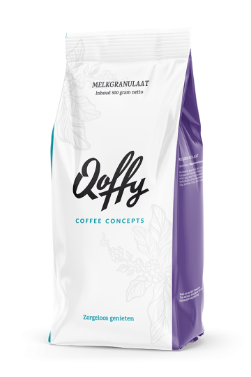 Melkgranulaat - 500 gram voor in uw koffiemachine met melktopping (melk in poedervorm) functie. Melkgranulaat bevat veel minder suiker dan een reguliere melktopping. Daarnaast zorgt het voor een heerlijke luchtige melkschuimlaag 