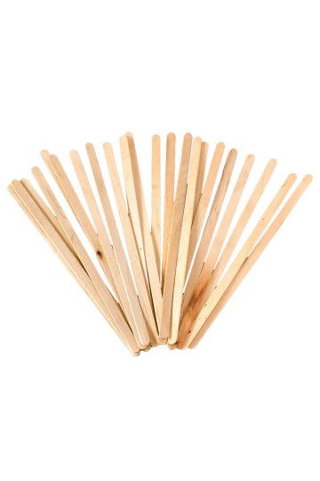 Qoffy houten koffie roerstaafjes