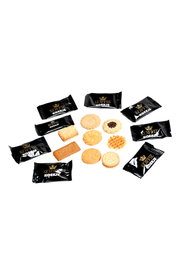 Qoffy koekjes-assortiment per stuk verpakt