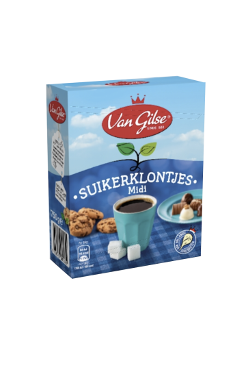 Van Gilse Suikerklontjes Midi 750 gram verpakking bij Qoffy